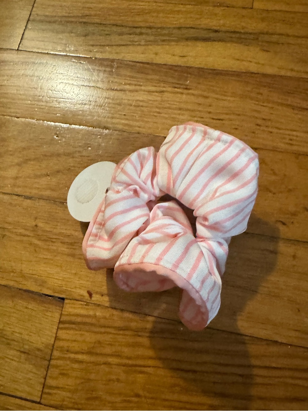 Anthropologie Pink Striped Scrunchies - Set of 2